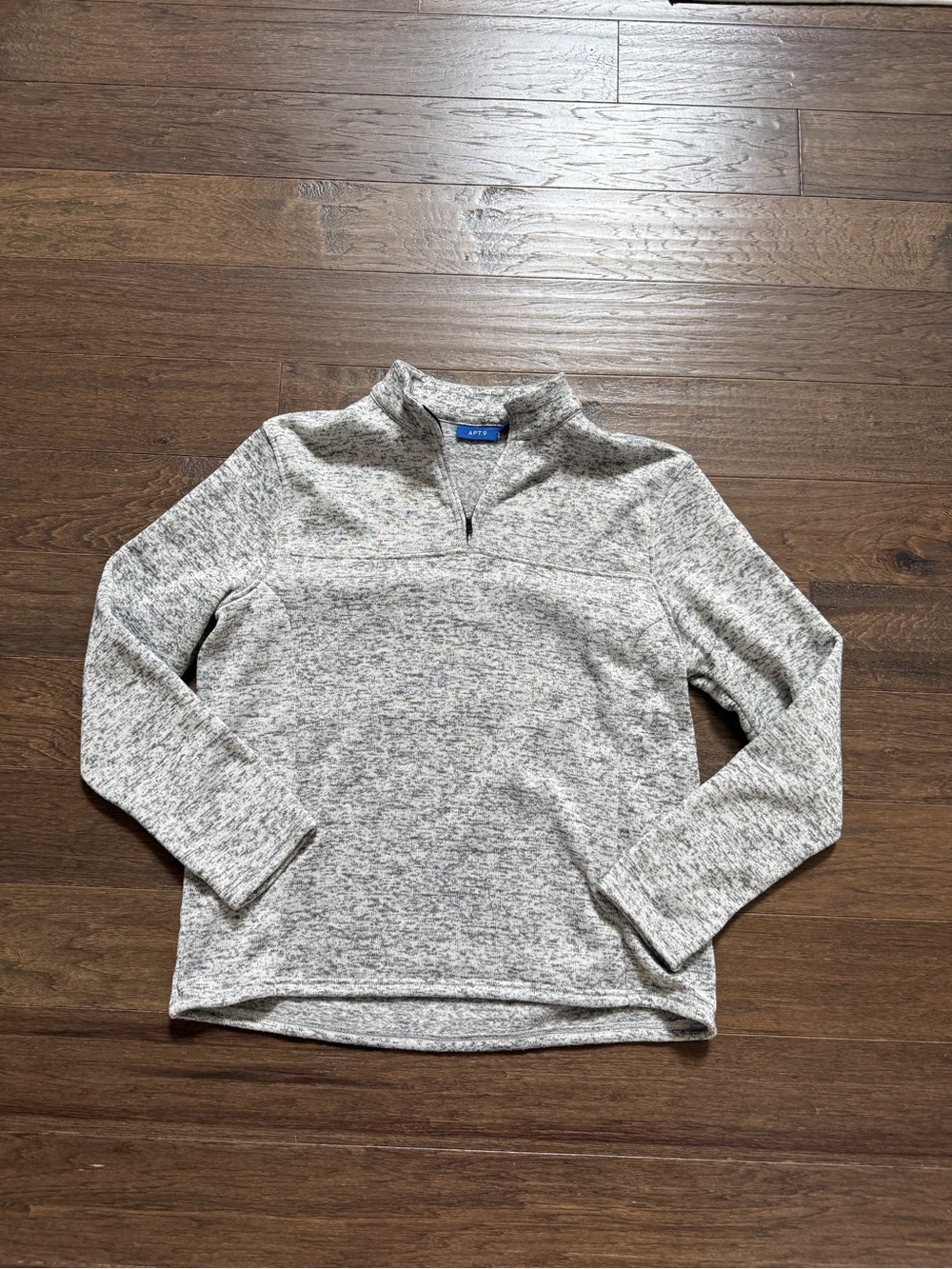 Apt. 9 Men’s Light Heather Gray Quarter-Zip Pullover